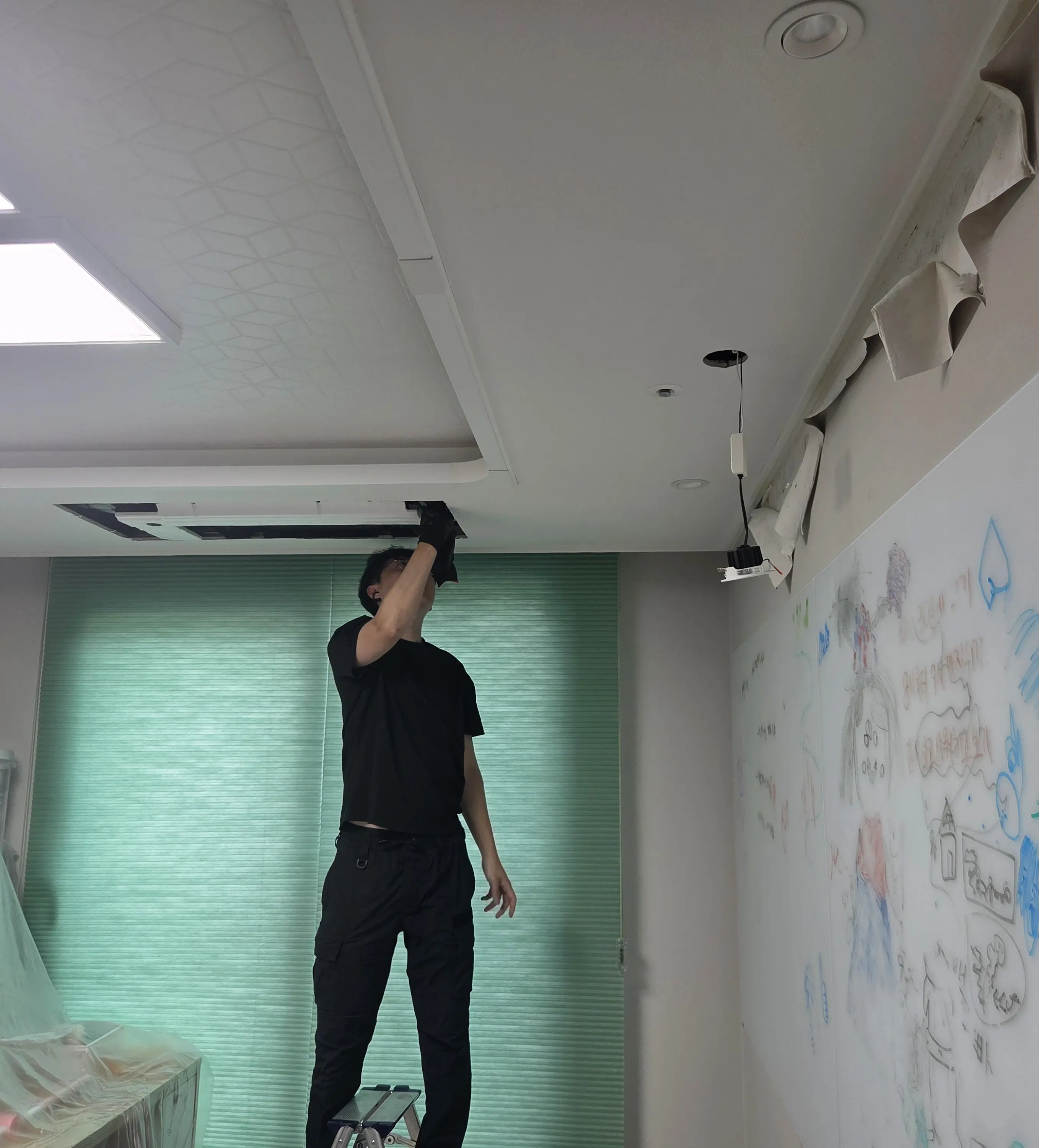시스템에어컨 천장누수